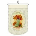 Heritage Lace Grateful Wall Hanging Pattern, Cafe WH78C-1172